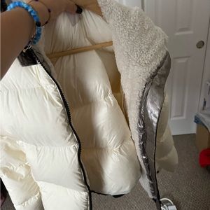 Moncler white puffer